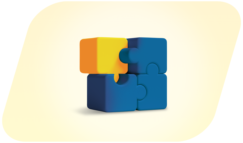 Puzzleteile als Symbol für quattec